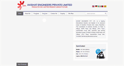 Desktop Screenshot of akshatengineers.com